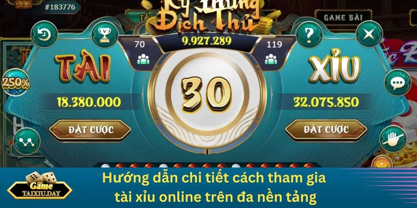 Hướng dẫn tham gia tài xỉu online